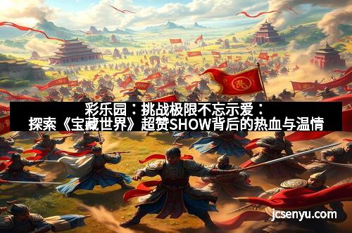 彩乐园：挑战极限不忘示爱：探索《宝藏世界》超赞SHOW背后的热血与温情